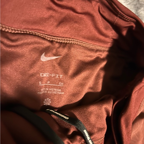 terracotta/brown/orange nike women’s running shorts size small - Picture 2 of 3